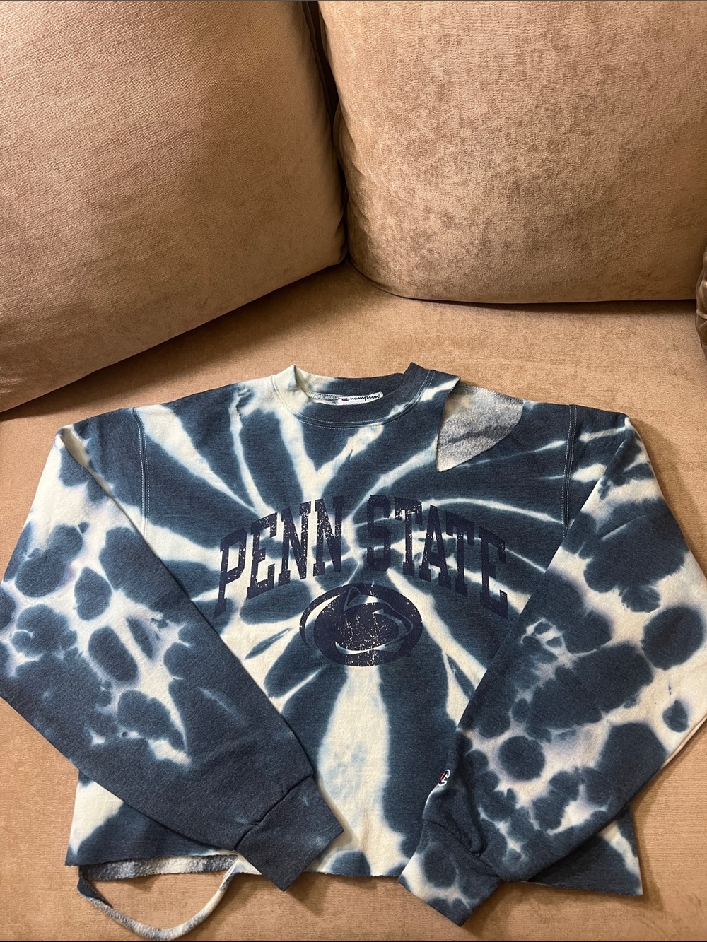 Champion Penn State Tie-Dye Crewneck Small